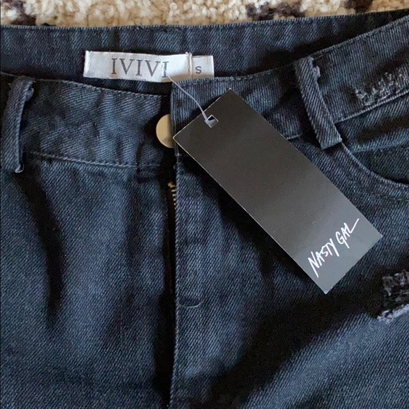 Black Jean Skirt Unused - Picture 3 of 3